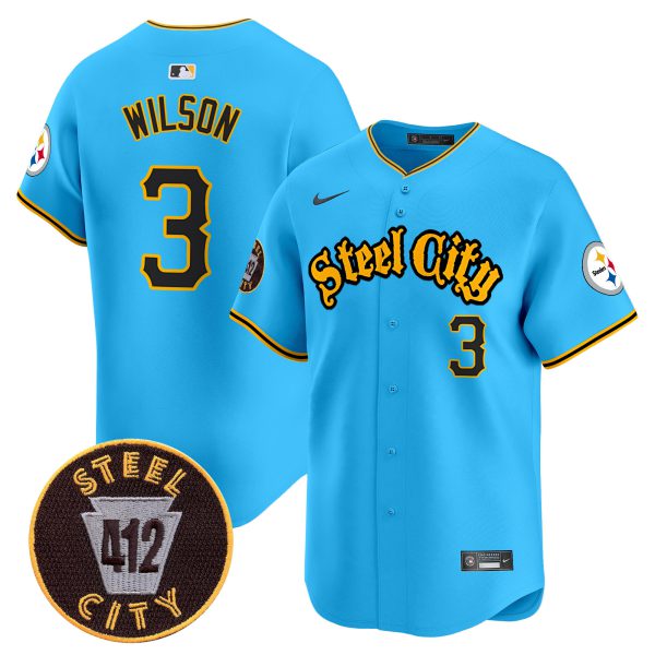 Men's Steelers 412 Patch Vapor Premier Limited Jersey - All Stitched - Image 33
