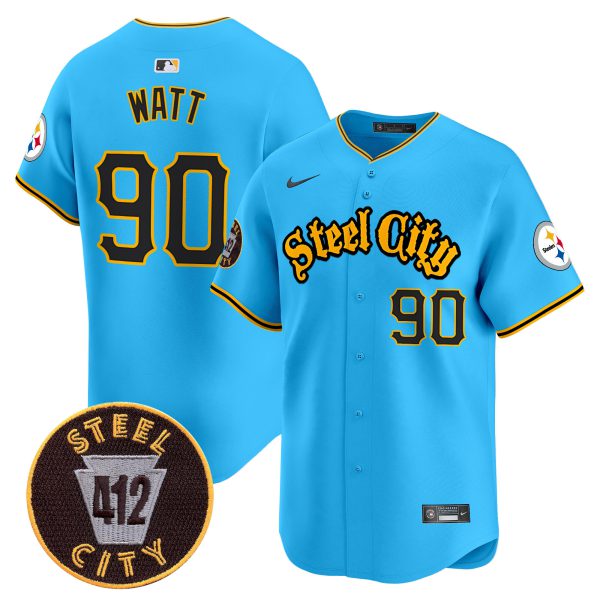 Men's Steelers 412 Patch Vapor Premier Limited Jersey - All Stitched - Image 35