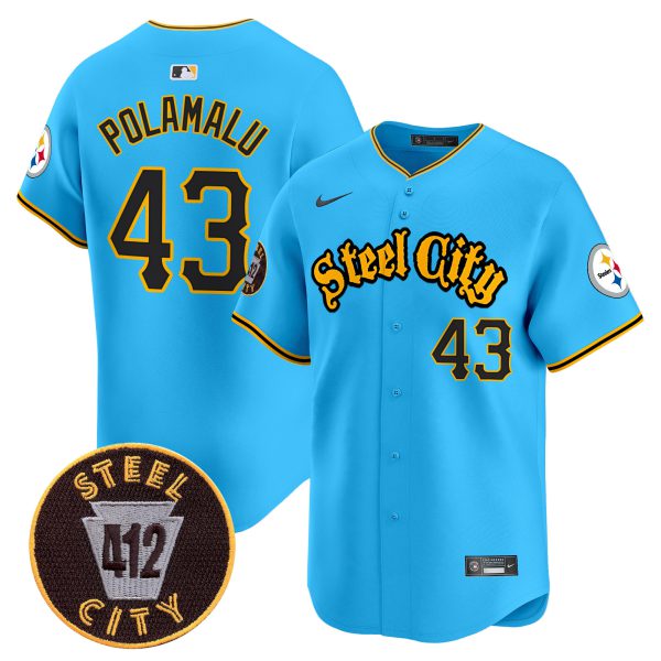 Men's Steelers 412 Patch Vapor Premier Limited Jersey - All Stitched - Image 38