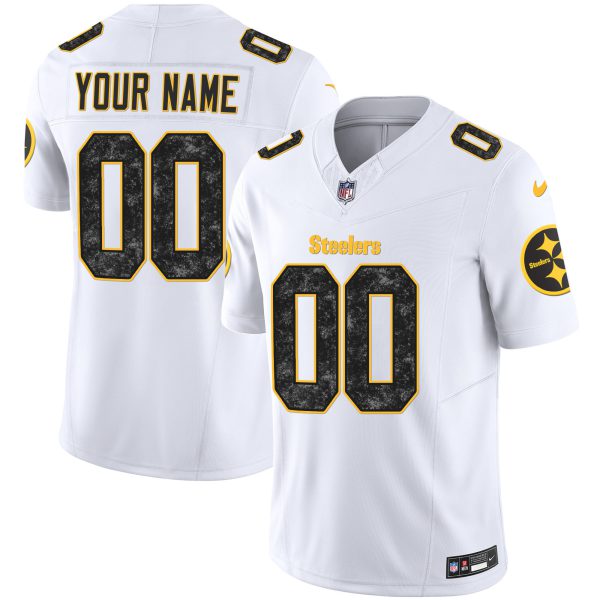 Steelers Grunge Vapor Limited Custom Jersey - All Stitched - Image 3