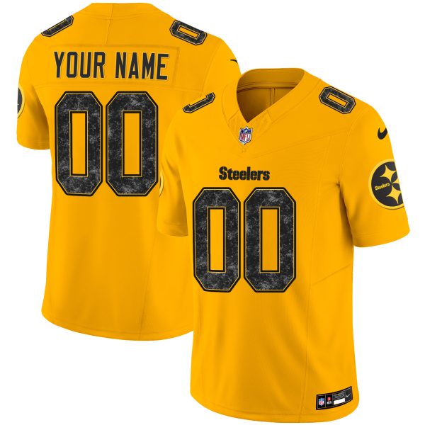 Steelers Grunge Vapor Limited Custom Jersey - All Stitched - Image 5