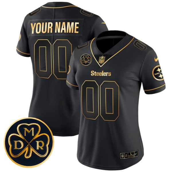 Steelers DMR Patch Gold Vapor Limited Custom Jersey - All Stitched - Image 7
