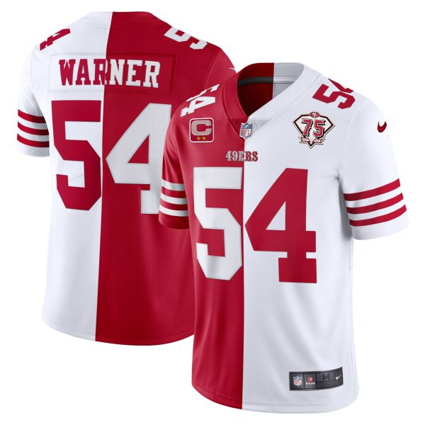 Youth's 49ers 75th Anniversary Patch White Gold & Black Gold - All Stitched - Image 31