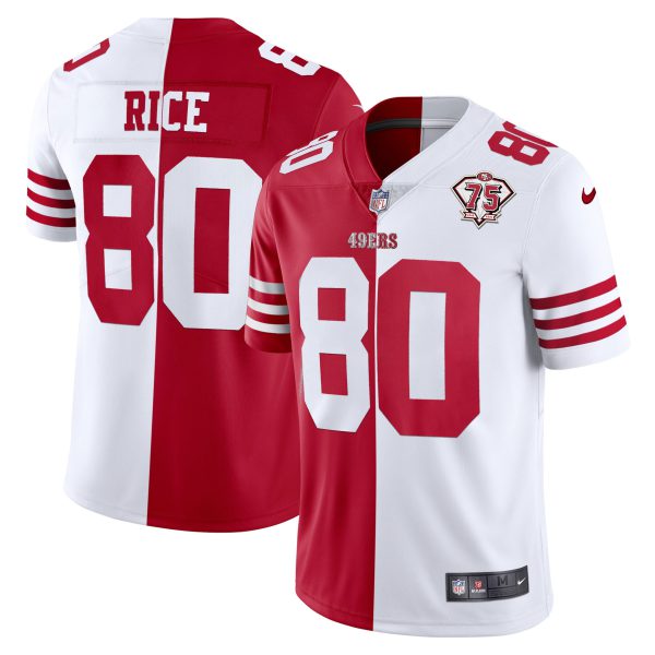 Youth's 49ers 75th Anniversary Patch White Gold & Black Gold - All Stitched - Image 32