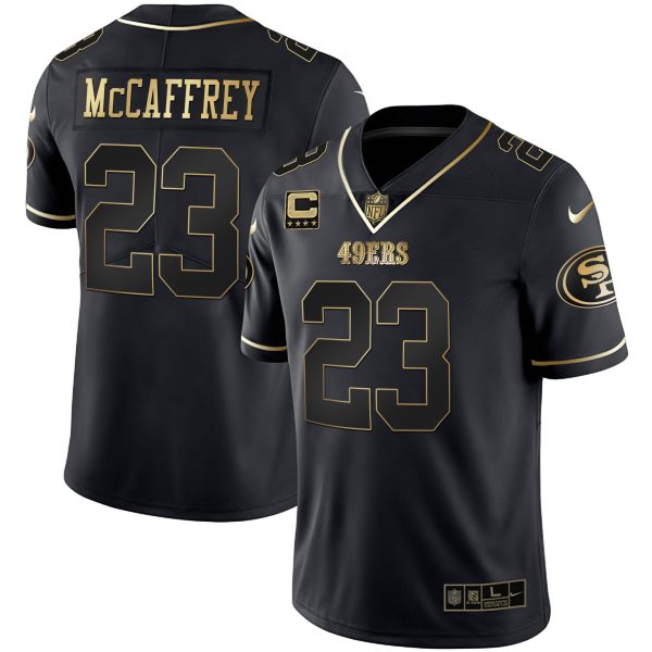 Youth's Christian McCaffrey 49ers Gold & Split - All Stitched - Image 3