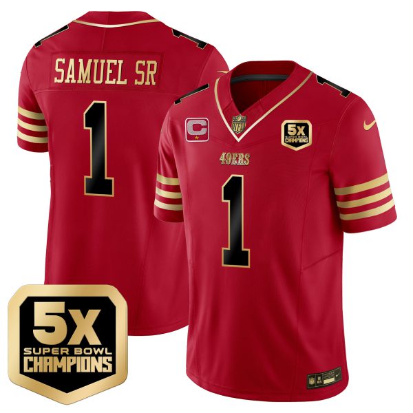 Men's 49ers 5x Super Bowl Champions Vapor Limited Jersey - All Stitched - Image 12
