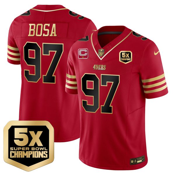 Men's 49ers 5x Super Bowl Champions Vapor Limited Jersey - All Stitched - Image 17