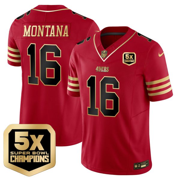 Men's 49ers 5x Super Bowl Champions Vapor Limited Jersey - All Stitched - Image 18