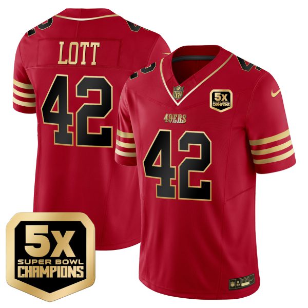 Men's 49ers 5x Super Bowl Champions Vapor Limited Jersey - All Stitched - Image 19