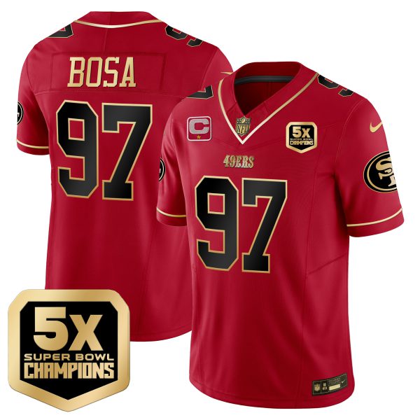 Men's 49ers 5x Super Bowl Champions Vapor Limited Jersey - All Stitched - Image 27