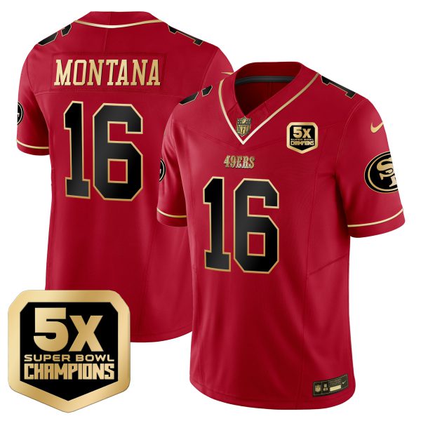 Men's 49ers 5x Super Bowl Champions Vapor Limited Jersey - All Stitched - Image 28