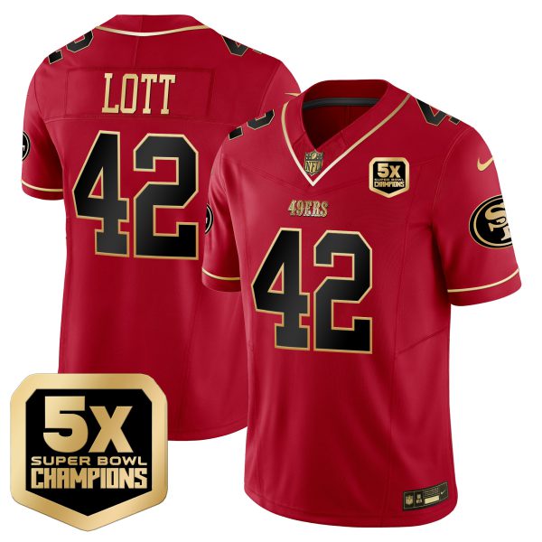 Men's 49ers 5x Super Bowl Champions Vapor Limited Jersey - All Stitched - Image 29
