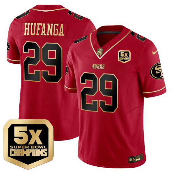 Men's 49ers 5x Super Bowl Champions Vapor Limited Jersey - All Stitched - Image 30