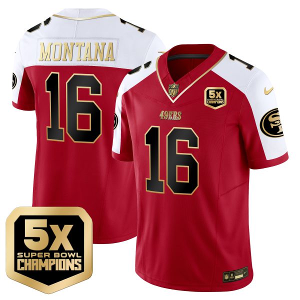 Men's 49ers 5x Super Bowl Champions Vapor Limited Jersey - All Stitched - Image 48
