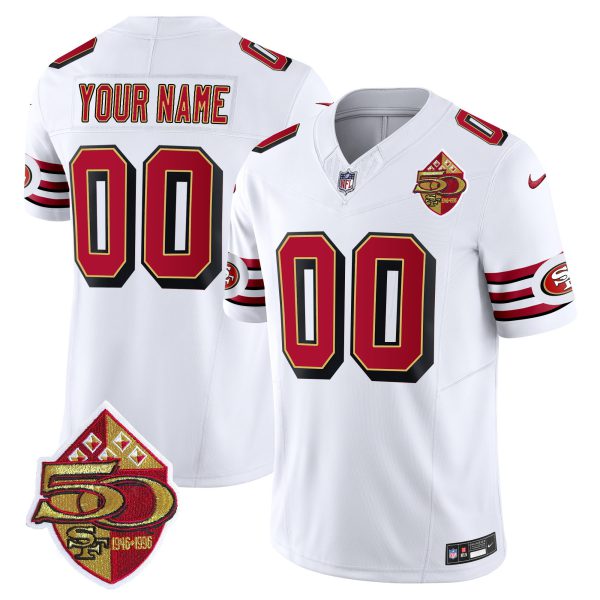 49ers 1996 Throwback Vapor Limited Custom Jersey - All Stitched - Image 2