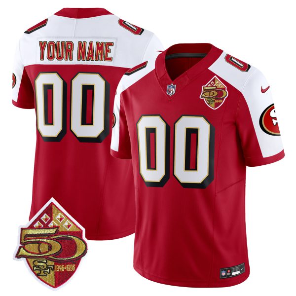49ers 1996 Throwback Vapor Limited Custom Jersey - All Stitched - Image 4