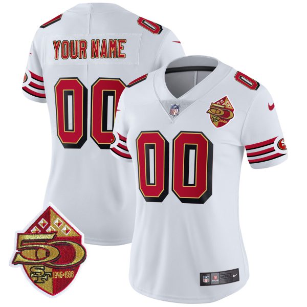 49ers 1996 Throwback Vapor Limited Custom Jersey - All Stitched - Image 6