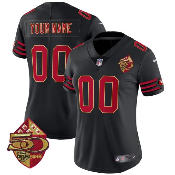 49ers 1996 Throwback Vapor Limited Custom Jersey - All Stitched - Image 7