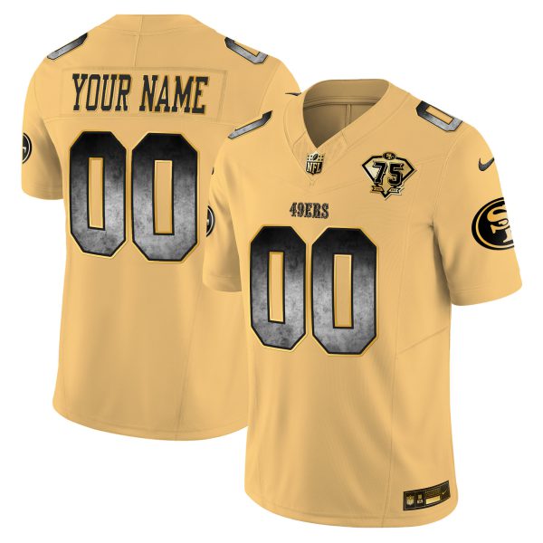 49ers Arch Smoke Vapor Custom Jersey - All Stitched - Image 5
