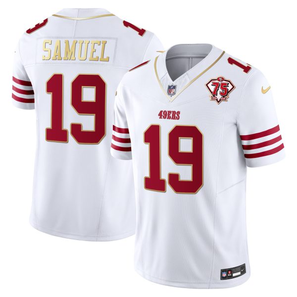Men's 49ers 2023 Vapor Gold Trim Limited Jersey - All Stitched - Image 2
