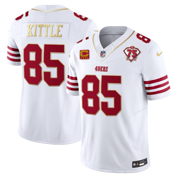 Men's 49ers 2023 Vapor Gold Trim Limited Jersey - All Stitched - Image 4