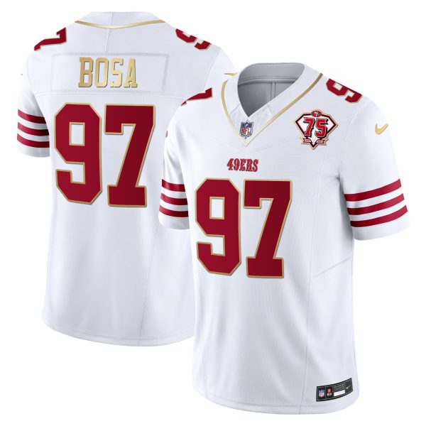Men's 49ers 2023 Vapor Gold Trim Limited Jersey - All Stitched - Image 7