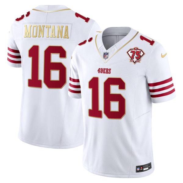 Men's 49ers 2023 Vapor Gold Trim Limited Jersey - All Stitched - Image 8