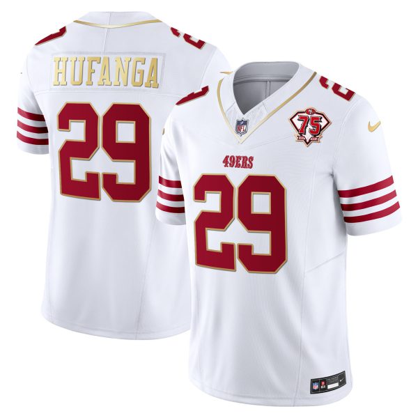 Men's 49ers 2023 Vapor Gold Trim Limited Jersey - All Stitched - Image 10