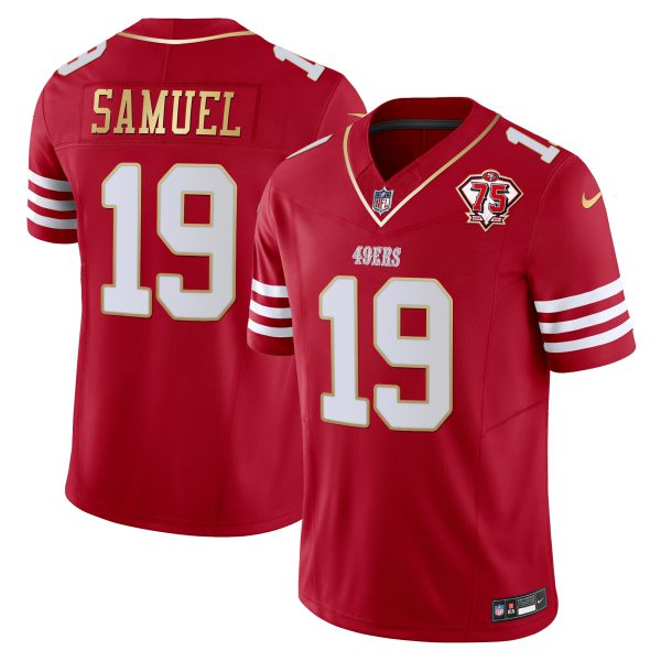 Men's 49ers 2023 Vapor Gold Trim Limited Jersey - All Stitched - Image 13