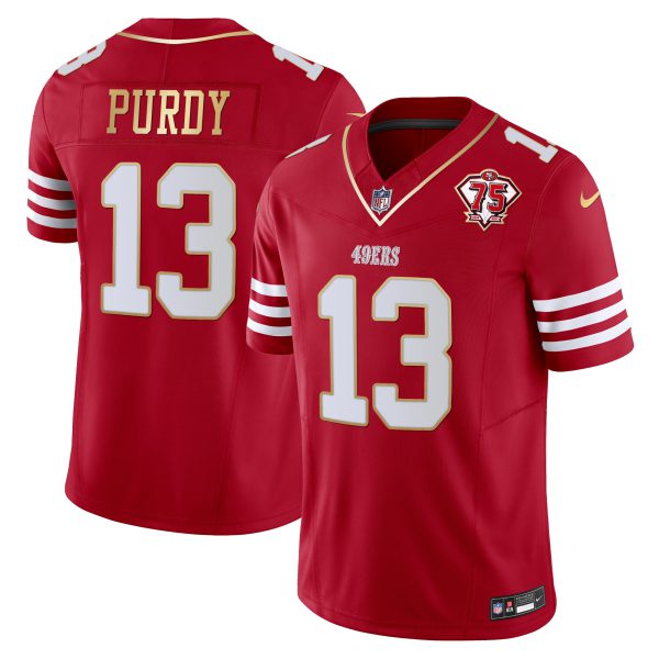 Men's 49ers 2023 Vapor Gold Trim Limited Jersey - All Stitched - Image 14