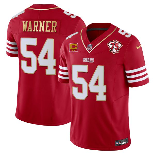 Men's 49ers 2023 Vapor Gold Trim Limited Jersey - All Stitched - Image 16