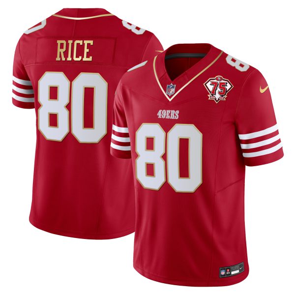 Men's 49ers 2023 Vapor Gold Trim Limited Jersey - All Stitched - Image 17
