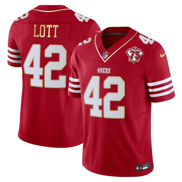 Men's 49ers 2023 Vapor Gold Trim Limited Jersey - All Stitched - Image 20