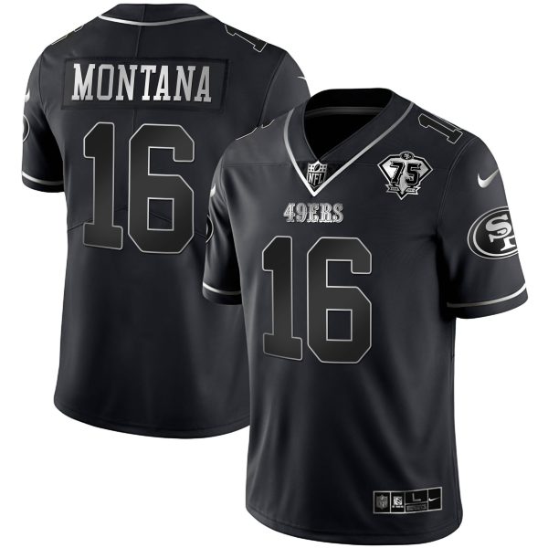 49ers 75th Anniversary Patch Black Silver Limited - All Stitched - Image 7