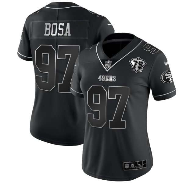 49ers 75th Anniversary Patch Black Silver Limited - All Stitched - Image 13