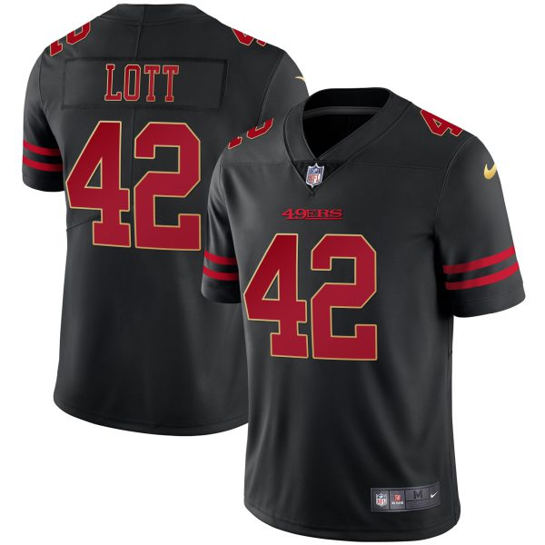 49ers Black Gold Vapor Player Jersey - All Stitched - Image 8