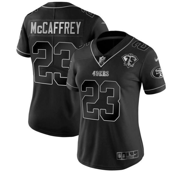 Women's 49ers 75th Anniversary Patch White Gold & Black Gold - All Stitched - Image 28