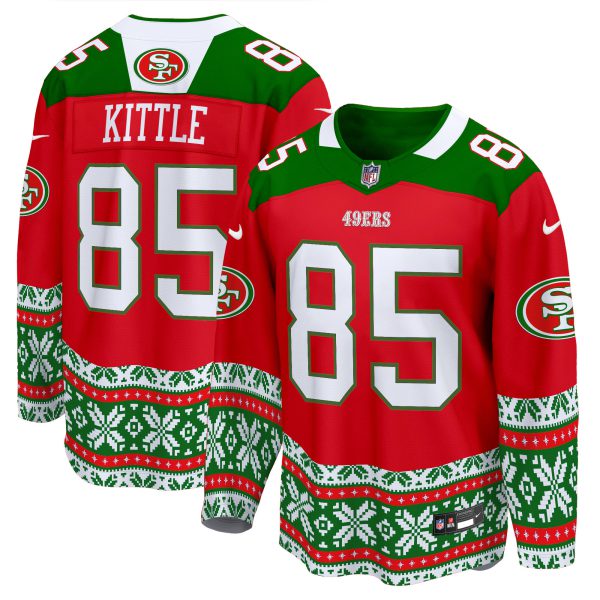 Men's 49ers 2024 Christmas Premier Breakaway Jersey - All Printed - Image 4
