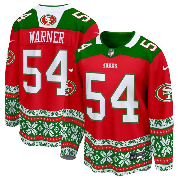Men's 49ers 2024 Christmas Premier Breakaway Jersey - All Printed - Image 5