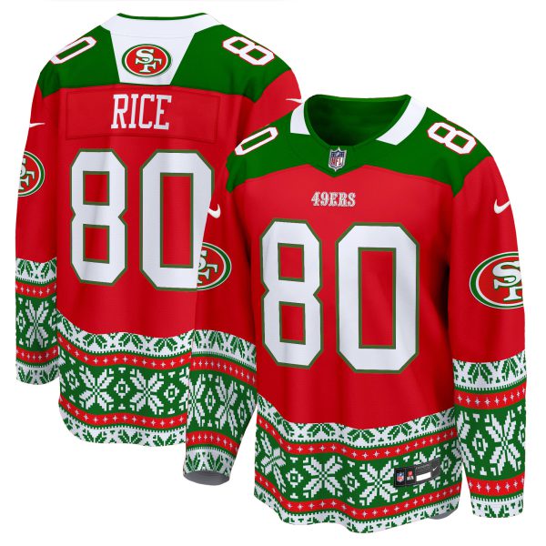Men's 49ers 2024 Christmas Premier Breakaway Jersey - All Printed - Image 6