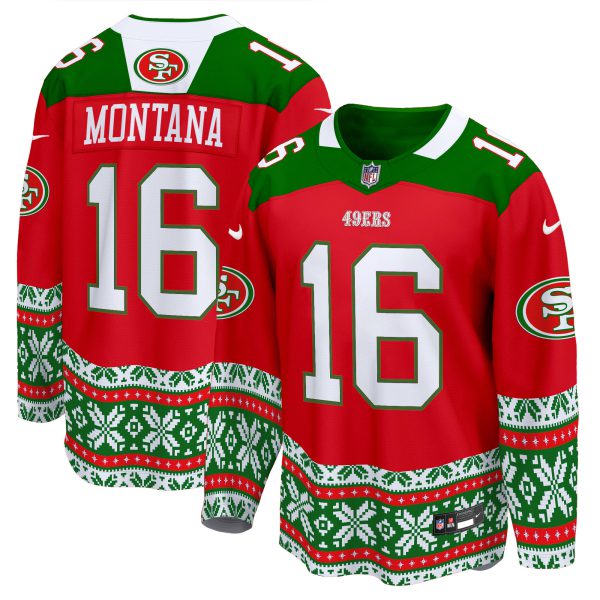 Men's 49ers 2024 Christmas Premier Breakaway Jersey - All Printed - Image 8