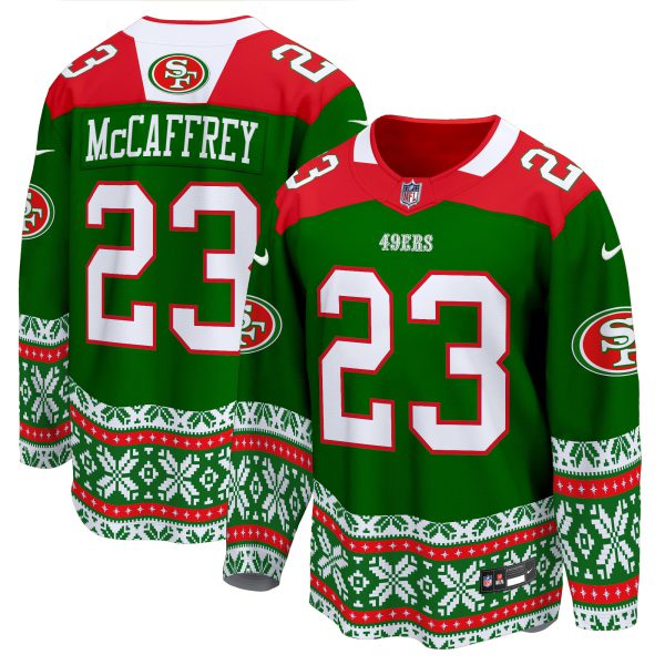 Men's 49ers 2024 Christmas Premier Breakaway Jersey - All Printed - Image 11