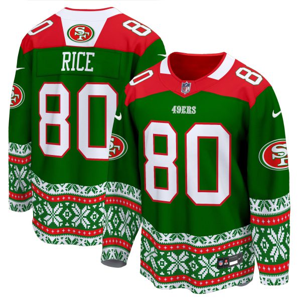 Men's 49ers 2024 Christmas Premier Breakaway Jersey - All Printed - Image 16