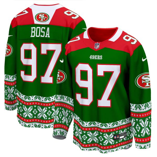 Men's 49ers 2024 Christmas Premier Breakaway Jersey - All Printed - Image 17