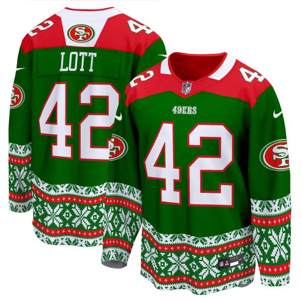 Men's 49ers 2024 Christmas Premier Breakaway Jersey - All Printed - Image 19