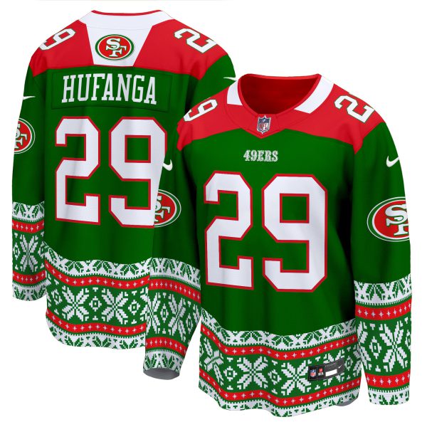 Men's 49ers 2024 Christmas Premier Breakaway Jersey - All Printed - Image 20