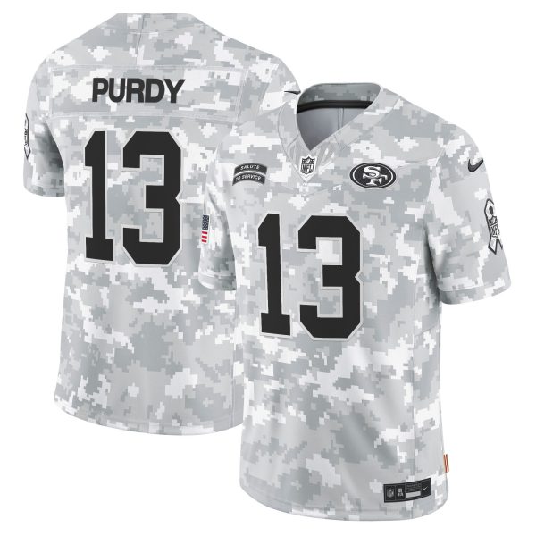 Men's 49ers 2024 Salute to Service Vapor Limited Jersey - All stitched - Image 3