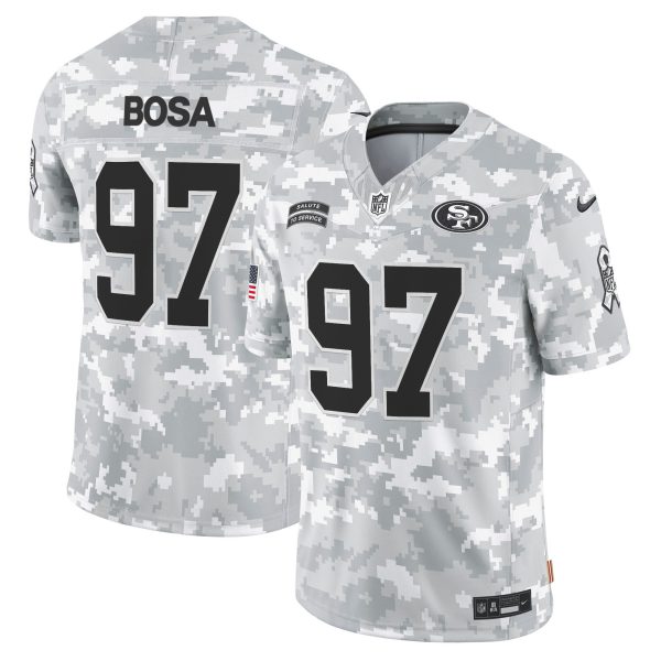 Men's 49ers 2024 Salute to Service Vapor Limited Jersey - All stitched - Image 7