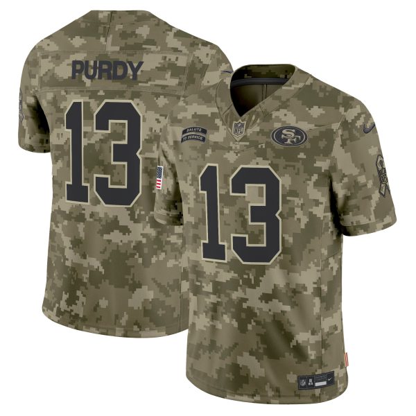 Men's 49ers 2024 Salute to Service Vapor Limited Jersey - All stitched - Image 27