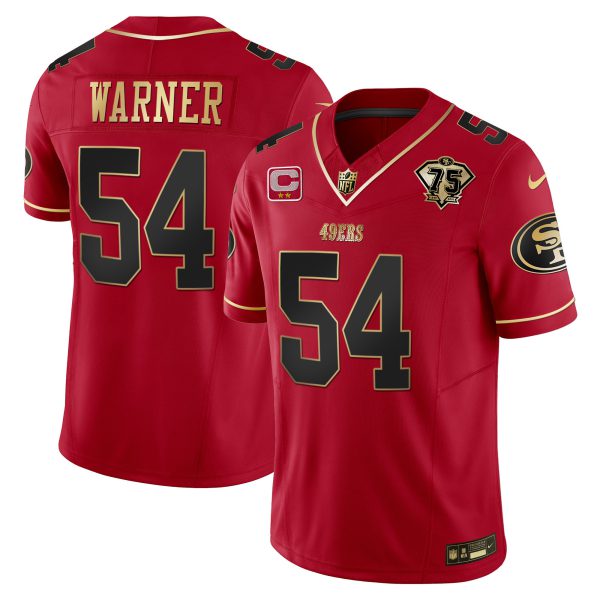 Youth's 49ers 2023 Vapor Gold Limited Jersey - All Stitched - Image 5